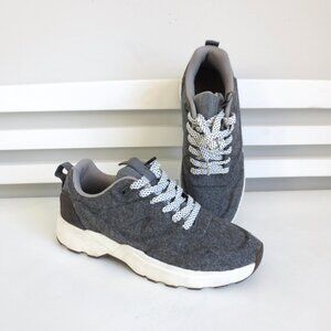 NWT ZARA WOMEN'S WOOL FLANNEL SNEAKERS SHOES Sz-7.5
